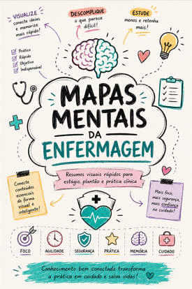 Capa Mapas Mentais da Enfermagem
